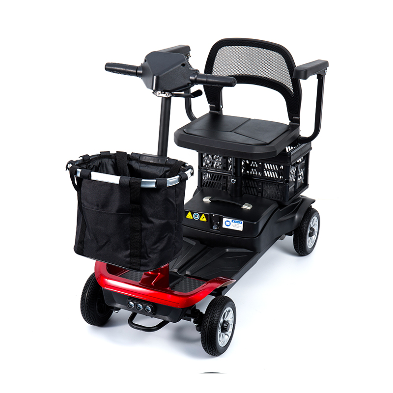 YL-02 SCOOTER 4-WHEELWIGHT 4-WHEELWILITY لكبار السن ، ويضم مقعد دوار 360 درجة