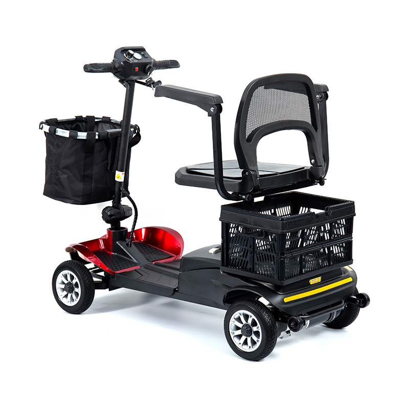 YL-02 SCOOTER 4-WHEELWIGHT 4-WHEELWILITY لكبار السن ، ويضم مقعد دوار 360 درجة