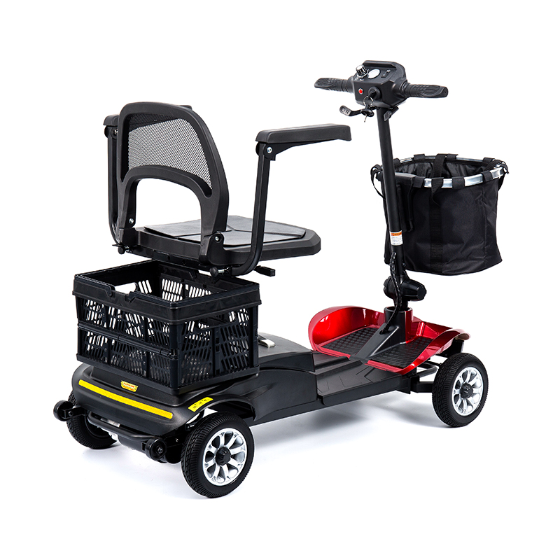 YL-02 SCOOTER 4-WHEELWIGHT 4-WHEELWILITY لكبار السن ، ويضم مقعد دوار 360 درجة