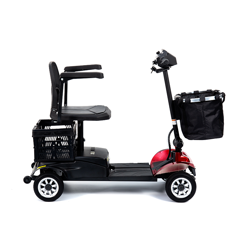 YL-02 SCOOTER 4-WHEELWIGHT 4-WHEELWILITY لكبار السن ، ويضم مقعد دوار 360 درجة